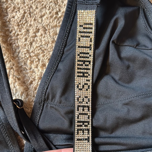 Victoria's Secret Black One Piece with Silver Trim - Picture 4 of 8